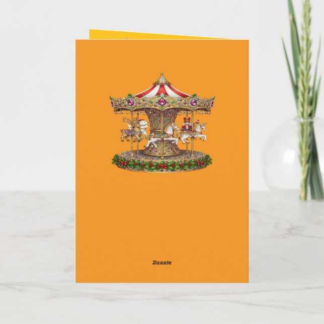 Cartes Pour Fêtes Annuelles Christmas Decorative Card (Dos)