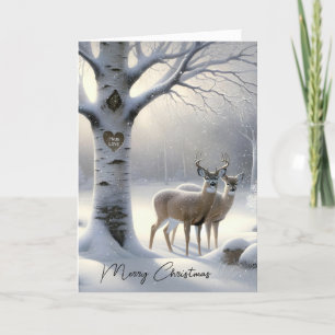 Cartes Pour Fêtes Annuelles Christmas Deer True Love