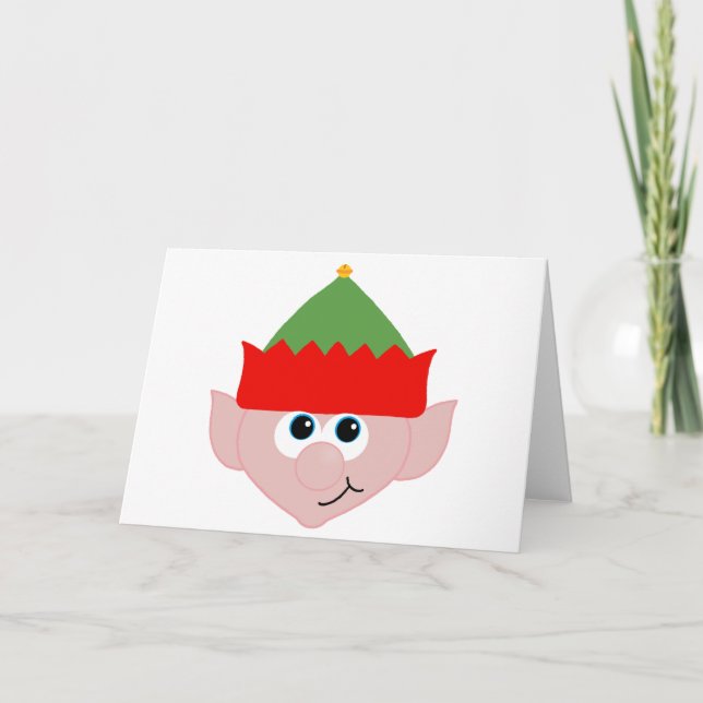 Cartes Pour Fêtes Annuelles Christmas Elf (Devant)