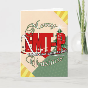 Cartes Pour Fêtes Annuelles CHRISTMAS EMT-P Urgence Médicale Tech Paramedic