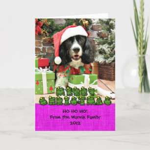 Cartes Pour Fêtes Annuelles Christmas - English Springer Espagne - Lucy