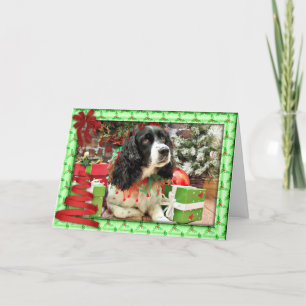 Cartes Pour Fêtes Annuelles Christmas - English Springer Espagne - Lucy
