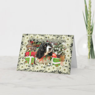 Cartes Pour Fêtes Annuelles Christmas - English Springer Espagne - Lucy