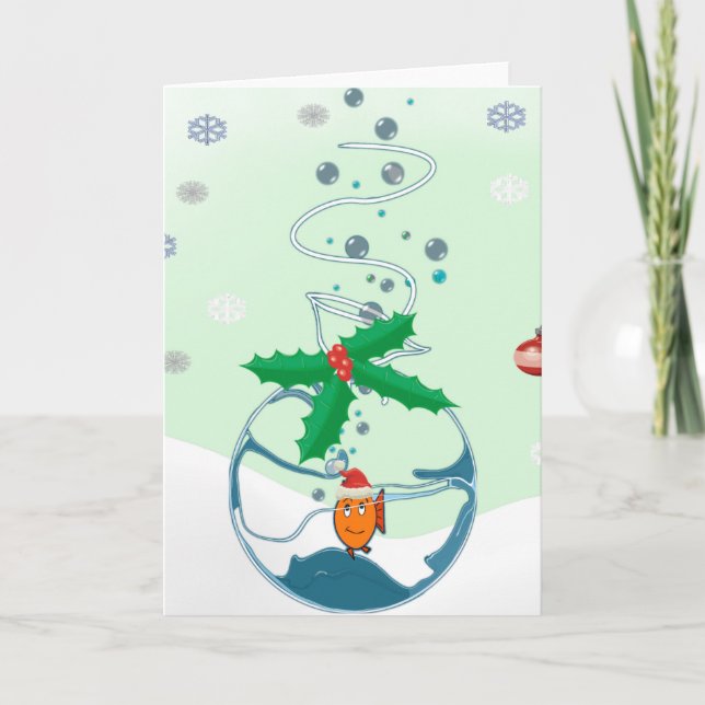 Cartes Pour Fêtes Annuelles Christmas Fish Add Text by clicking Customize (Devant)