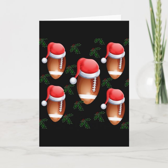 CARTES POUR FÊTES ANNUELLES CHRISTMAS FOOTBALL (Devant)