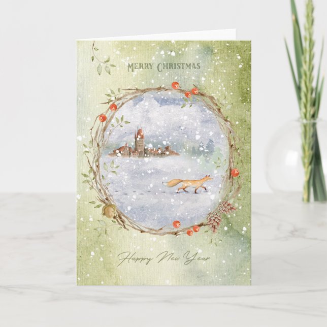 Cartes Pour Fêtes Annuelles Christmas fox (Devant)