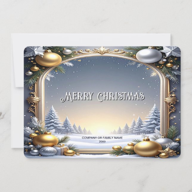 Cartes Pour Fêtes Annuelles Christmas Frame Holiday Card (Devant)