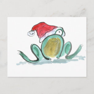 Cartes Pour Fêtes Annuelles Christmas Frog