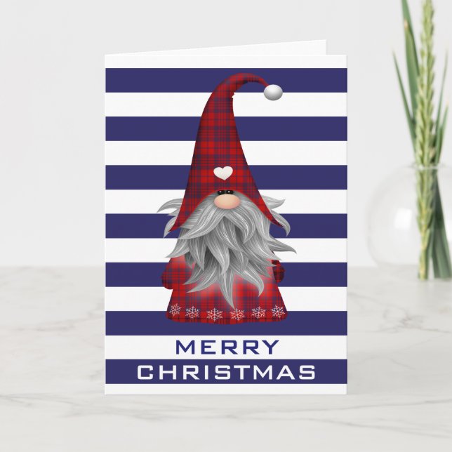 Cartes Pour Fêtes Annuelles Christmas Gnome (Devant)