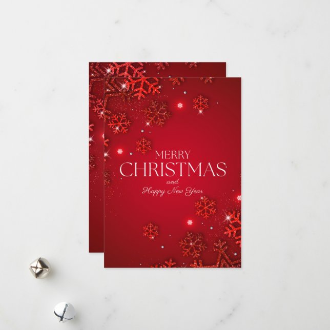 Cartes Pour Fêtes Annuelles Christmas Greeting Card (Devant/Arrière en situation)