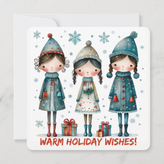 Cartes Pour Fêtes Annuelles Christmas Greeting Postcard