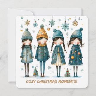 Cartes Pour Fêtes Annuelles Christmas Greeting Postcard