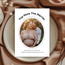 Christmas Growing Family Holiday Announcement Card