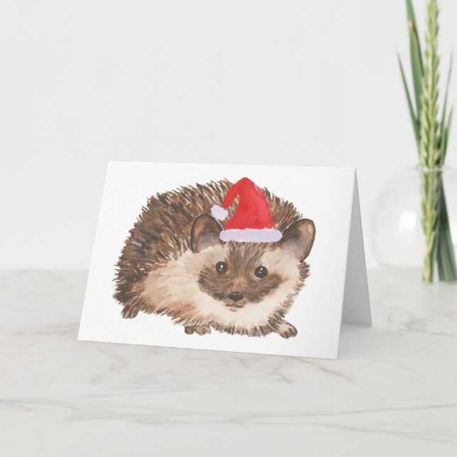 Cartes Pour Fêtes Annuelles Christmas Hedgehog christmas (Devant)