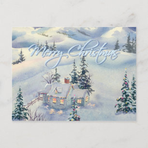 Cartes Pour Fêtes Annuelles CHRISTMAS HIVER SCÈNE par SHARON SHARPE