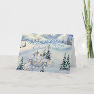 Cartes Pour Fêtes Annuelles CHRISTMAS HIVER SCÈNE par SHARON SHARPE