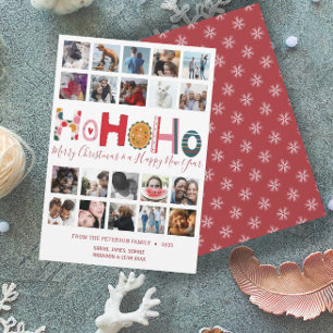 Cartes Pour Fêtes Annuelles Christmas Ho Ho Ho Card 20 photo collage