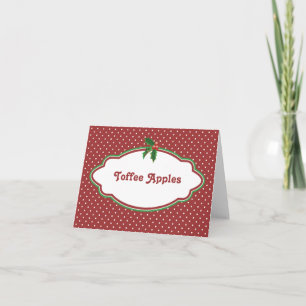 Cartes Pour Fêtes Annuelles Christmas Holly Candy Buffet Candy Name card