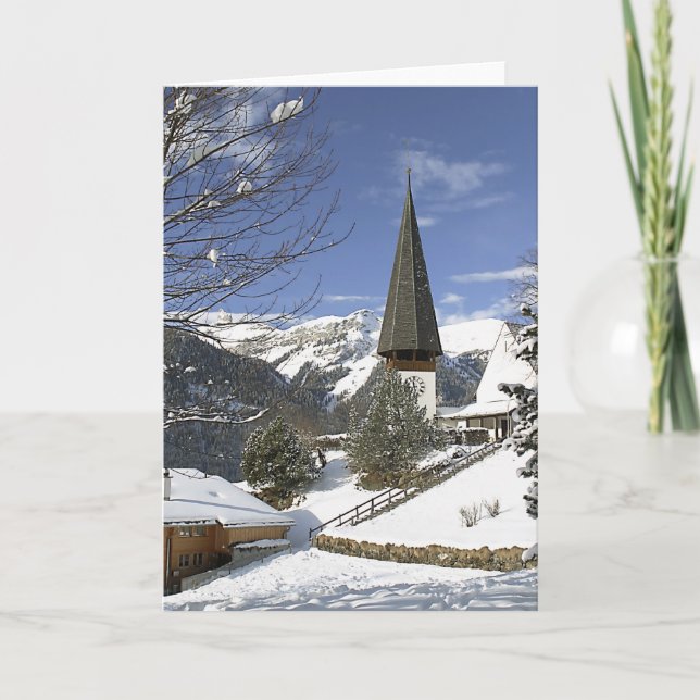 Cartes Pour Fêtes Annuelles Christmas in Switzerland (Devant)