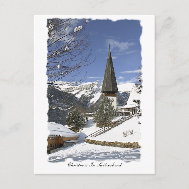 Cartes Pour Fêtes Annuelles Christmas in Switzerland (Devant)