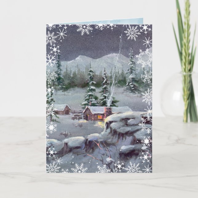 Cartes Pour Fêtes Annuelles CHRISTMAS JOURNAL CABINE par SHARON SHARPE (Devant)