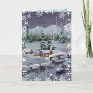 Cartes Pour Fêtes Annuelles CHRISTMAS JOURNAL CABINE par SHARON SHARPE