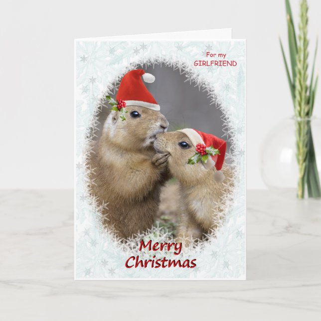 Cartes Pour Fêtes Annuelles Christmas Kiss Card GIRLFRIEND (Devant)