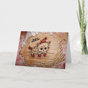 Cartes Pour Fêtes Annuelles Christmas Kitten
