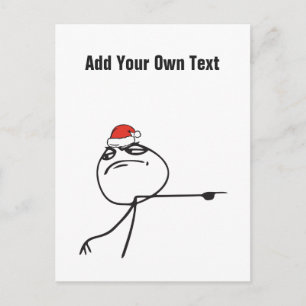 Cartes Pour Fêtes Annuelles Christmas Le Me Meme Out Texte personnalisé MODIFI