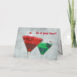 Cartes Pour Fêtes Annuelles Christmas Martinis avec Bobbers