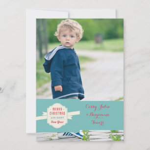 Cartes Pour Fêtes Annuelles Christmas Message Photo Holiday Card