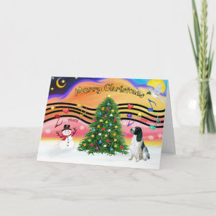 Cartes Pour Fêtes Annuelles Christmas Music 2 - Anglais Springer (BW)