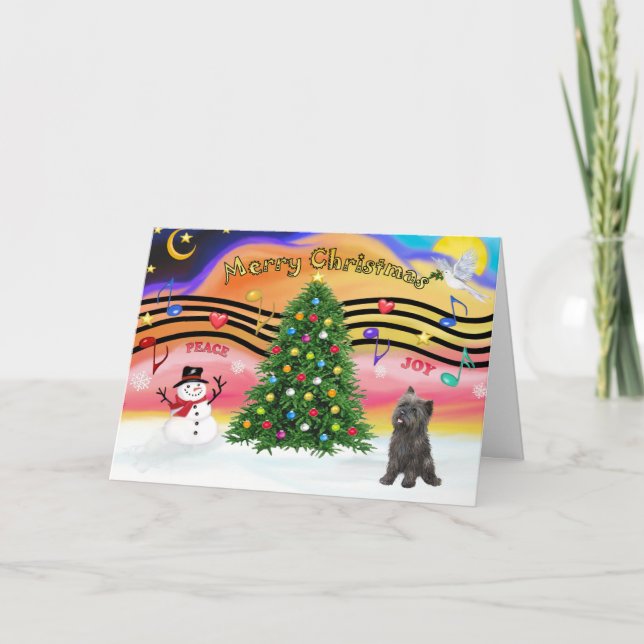 Cartes Pour Fêtes Annuelles Christmas Music 2 - Cairn (brindle 21) (Devant)