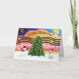 Cartes Pour Fêtes Annuelles Christmas Music 2 - Jack Russell Terrier
