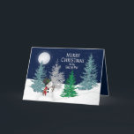 Cartes Pour Fêtes Annuelles Christmas - My Secret Pal - Night Snow & Snowman<br><div class="desc">Beautiful yet fun Christmas greeting - Personalize and make it your own Note: Image has been designed digitally for a more réalistes affect</div>