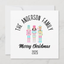 Christmas Nutcracker Pastel Personalized Name