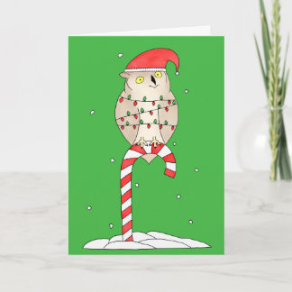 Cartes Pour Fêtes Annuelles Christmas Owl
