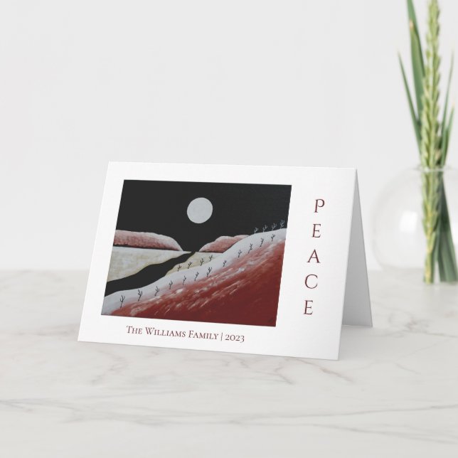 Cartes Pour Fêtes Annuelles Christmas Peace Desert Southwest Holiday Card (Devant)