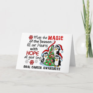 Cartes Pour Fêtes Annuelles Christmas Penguins Oral Cancer