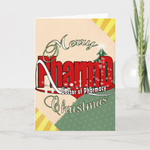 Cartes Pour Fêtes Annuelles CHRISTMAS PharmD Docteur en pharmacie