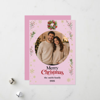 Cartes Pour Fêtes Annuelles Christmas Photo Card | Merry Christmas