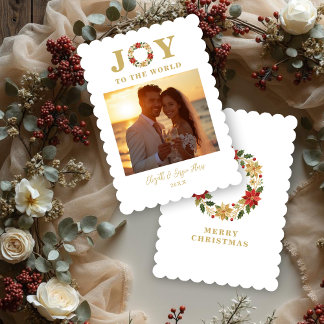 Cartes Pour Fêtes Annuelles Christmas Poinsettias Wreath Mexican Embroidery