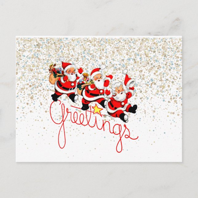 Cartes Pour Fêtes Annuelles Christmas Post Card (Devant)