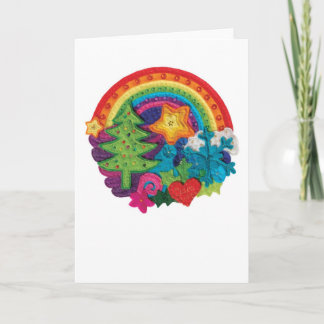 Cartes Pour Fêtes Annuelles Christmas Rainbow