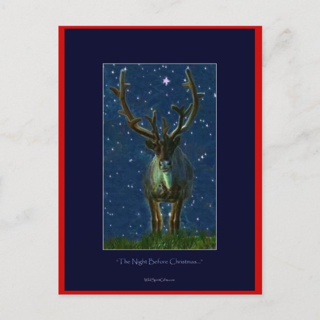 Cartes Pour Fêtes Annuelles Christmas Reindeer (Devant)