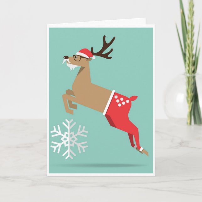 Cartes Pour Fêtes Annuelles Christmas - Reindeer (Devant)