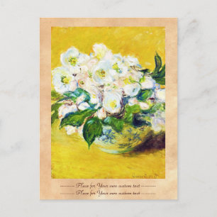 Cartes Pour Fêtes Annuelles Christmas Roses Claude Monet flowers floral paint