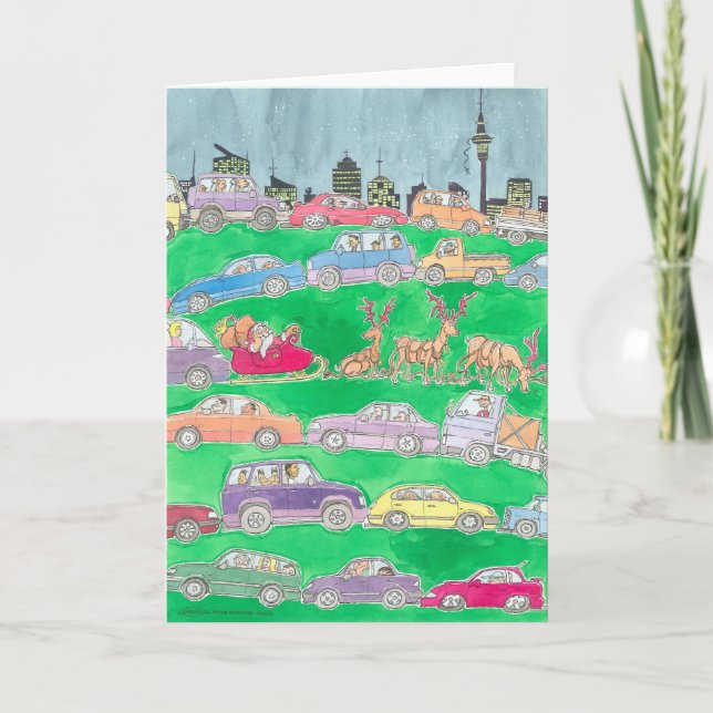 Cartes Pour Fêtes Annuelles Christmas rush. (Devant)