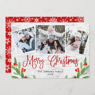 Cartes Pour Fêtes Annuelles Christmas Rustic Birch Bark