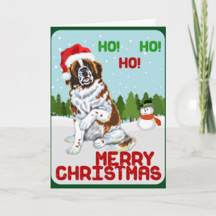Cartes Pour Fêtes Annuelles Christmas Saint Bernard